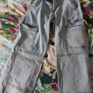 Light Blue Cargo Jeans